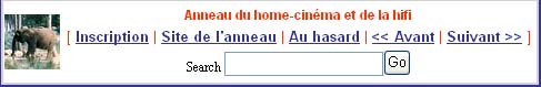 Anneau du home-cinéma et de la hifi